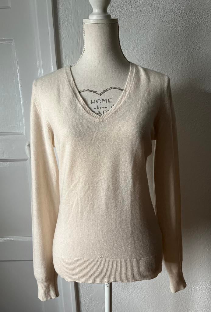 Repeat Cashmere, zacht roze/ crème truitje, Ophalen of Verzenden, Zo goed als nieuw, Maat 38/40 (M), Roze