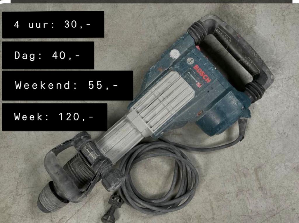 Breekhamer 11kg TE HUUR, Ophalen, Zo goed als nieuw