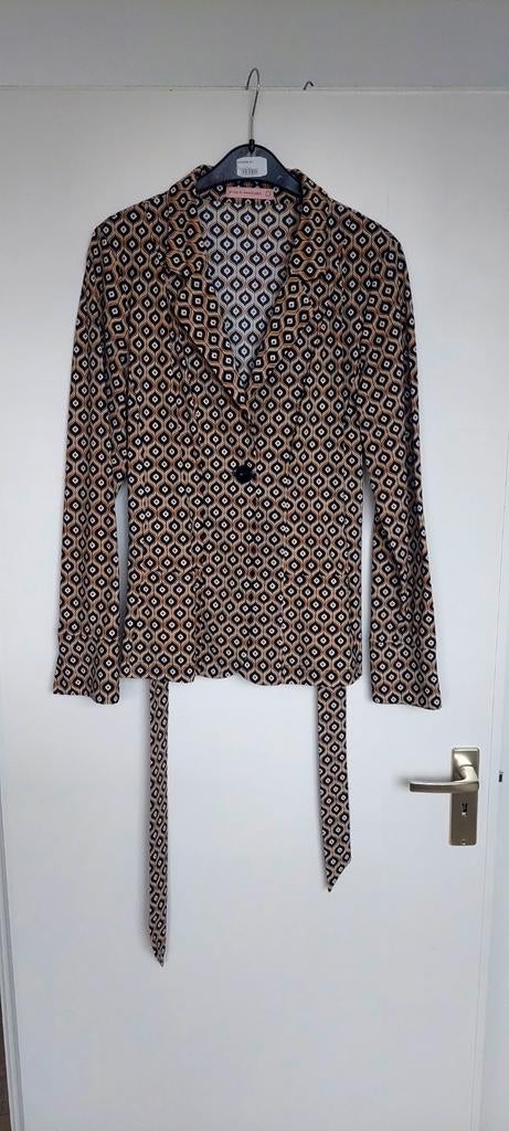 Retro Blazer Studio anneloes, Verzenden, Zo goed als nieuw, Maat 38/40 (M), Blauw