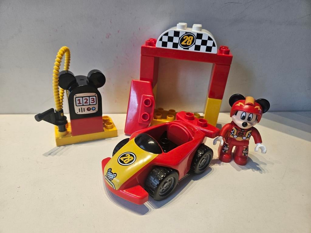 LEGO Duplo 10843 Mickey's Racewagen - Compleet, Kinderen en Baby's, Speelgoed | Duplo en Lego, Zo goed als nieuw, Duplo, Complete set