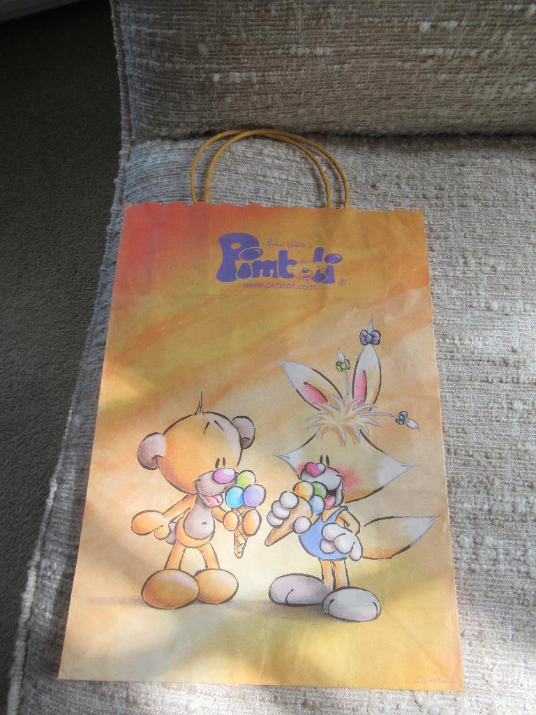 grote PIMBOLI TAS - TG P01 met Mimihopps ijsje eten / diddl, Verzamelen, Diddl, Ophalen of Verzenden, Verschillende figuren, Nieuw