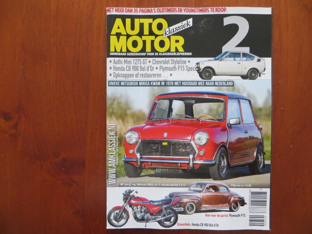 Auto Motor Klassiek 2 2023 Authi Mini 1275 GT, Styleline, Ophalen of Verzenden, Nieuw, Overige merken