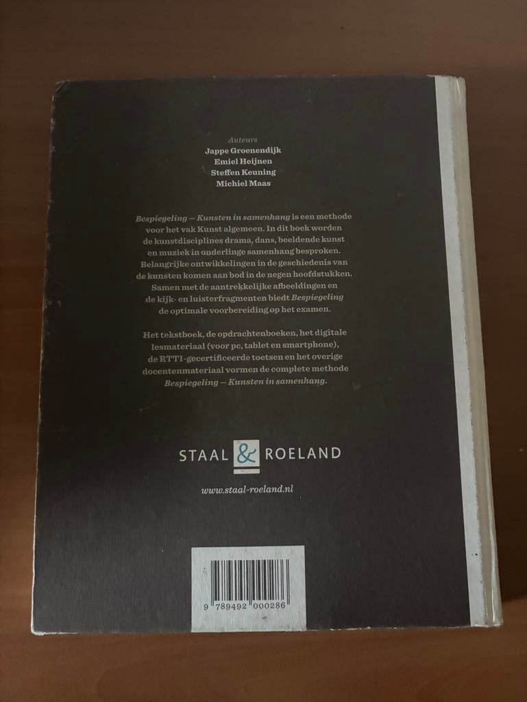 Bespiegeling: Kunsten in samenhang - HAVO, Boeken, Ophalen of Verzenden, Gelezen, HAVO, Overige vakken