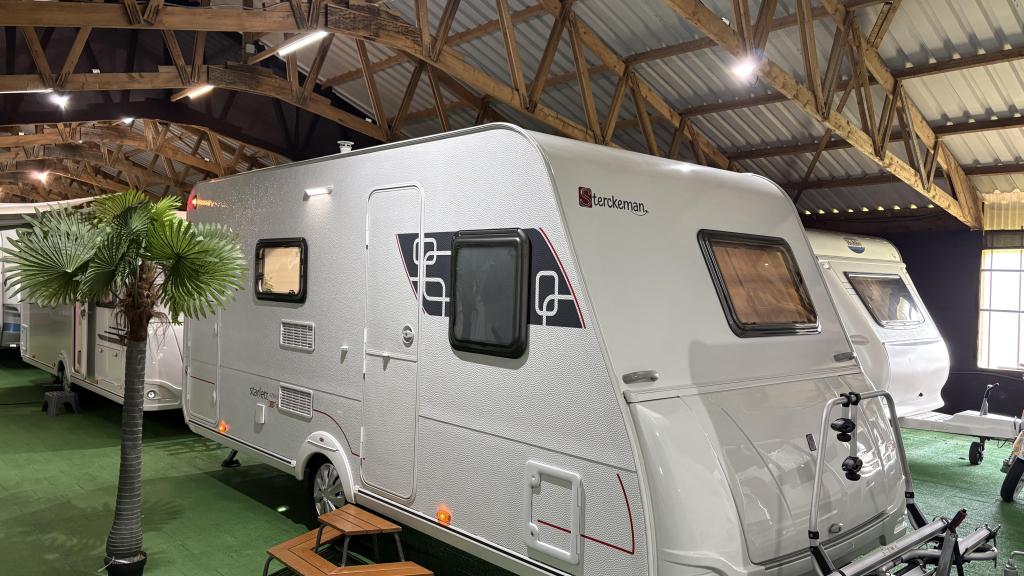 Sterckeman Starlett 476 PE Voortent/Stapelbed, Sterckeman Trigano V.D.L, Bedrijf, Treinzit, 750 - 1000 kg