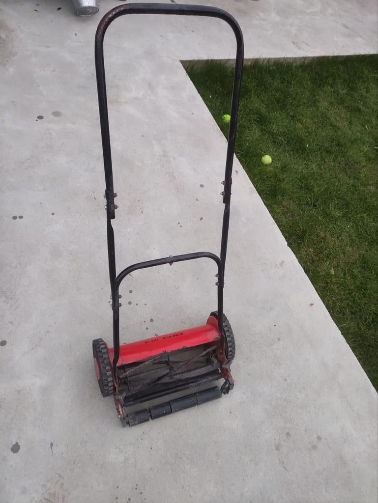 Hand grasmaaier, Kooimesmaaier, Ophalen, Gebruikt