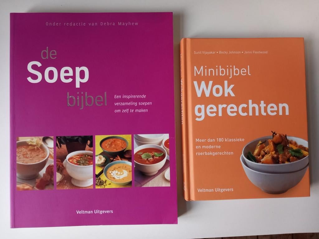 De Soepbijbel en Minibijbel Wokgerechten, Boeken, Kookboeken, Ophalen of Verzenden