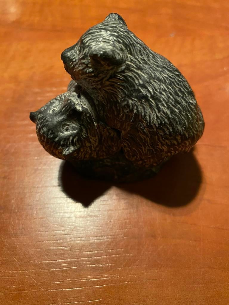 Beeldje Twee beren  “The Wolf Sculptures”, Verzamelen, Beelden en Beeldjes, Ophalen of Verzenden, Zo goed als nieuw, Dier