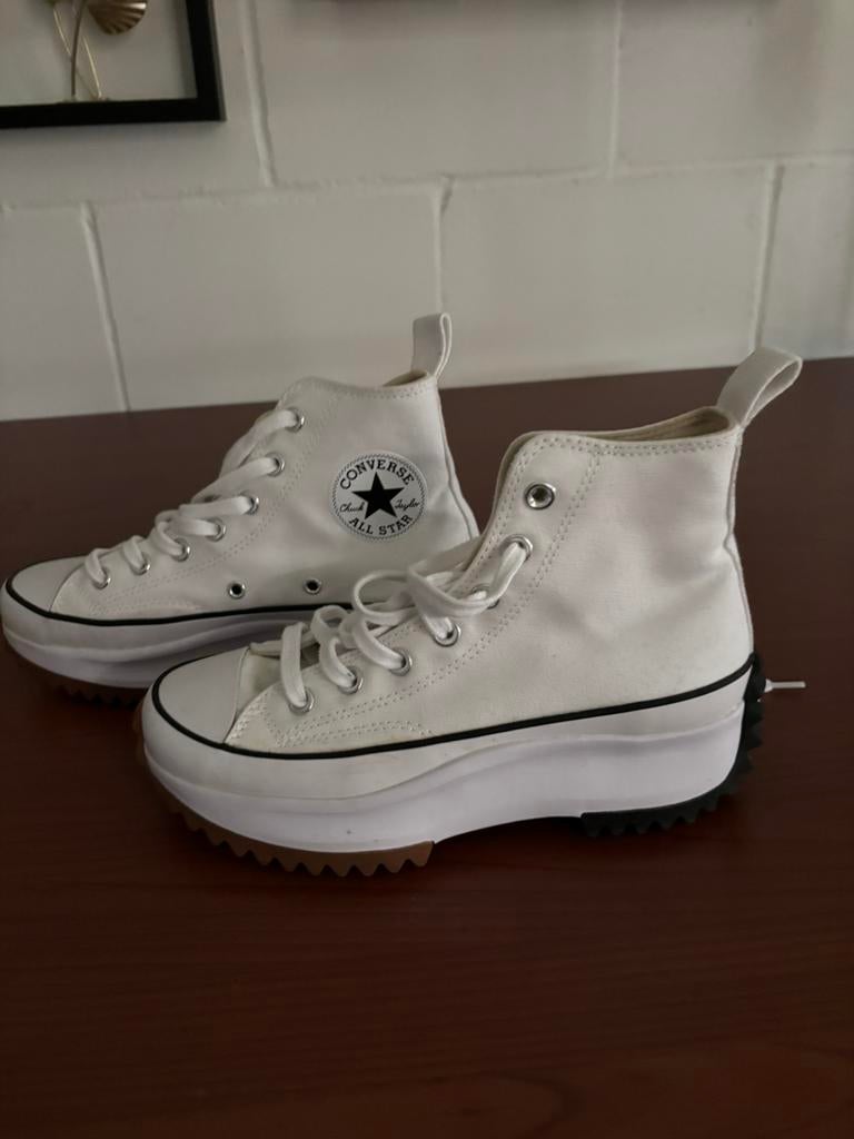 Convers Allstars wit 38 zgan, Ophalen of Verzenden, Zo goed als nieuw, Wit, Sneakers of Gympen