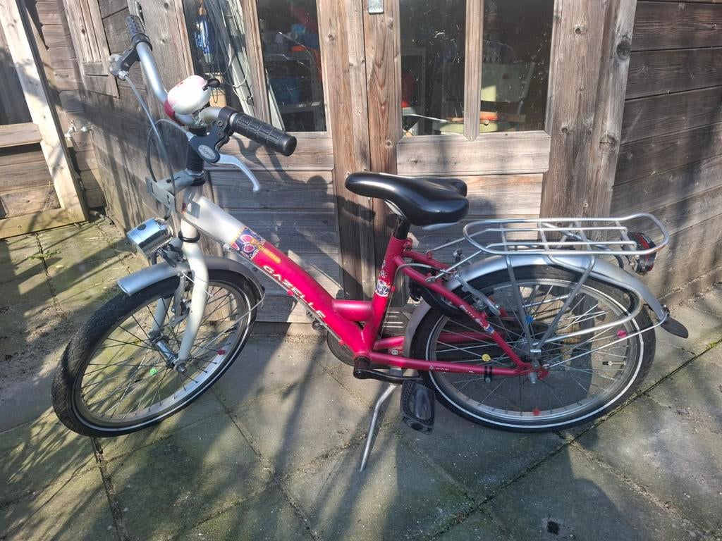 Gazelle Poema kinderfiets 20 inch - roze/wit, Fietsen en Brommers, Ophalen, Gebruikt, 20 inch of meer, Gazelle