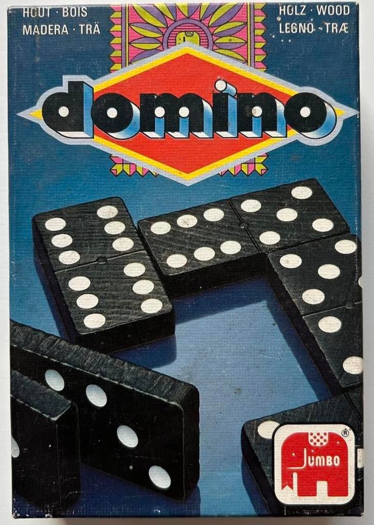 Domino Jumbo 726 COMPLEET 28 Stenen, Vijf spelers of meer, Ophalen of Verzenden, Zo goed als nieuw