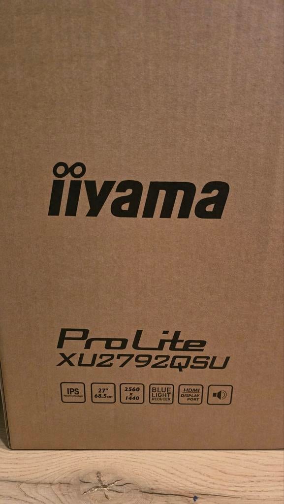 2x iiyama monitor met monitor arm, Computers en Software, Monitoren, Iiyama ProLite, Zo goed als nieuw, HDMI, Quad HD (2K)