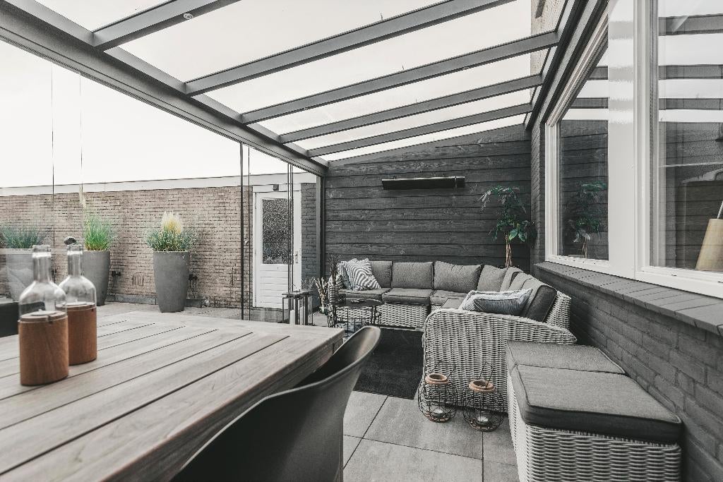 Infrarood terrasverwarmer 1800 watt, heatpanel 4 standen, Tuin en Terras, Terrasverwarmers, Ophalen of Verzenden, Nieuw, Elektrisch