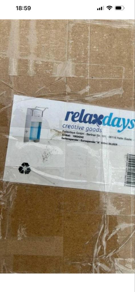Relaxdays Zeepdispenser/Eurodispenser 500ml Zilver, Huis en Inrichting, Ophalen of Verzenden, Nieuw, Overige kleuren, Overige typen