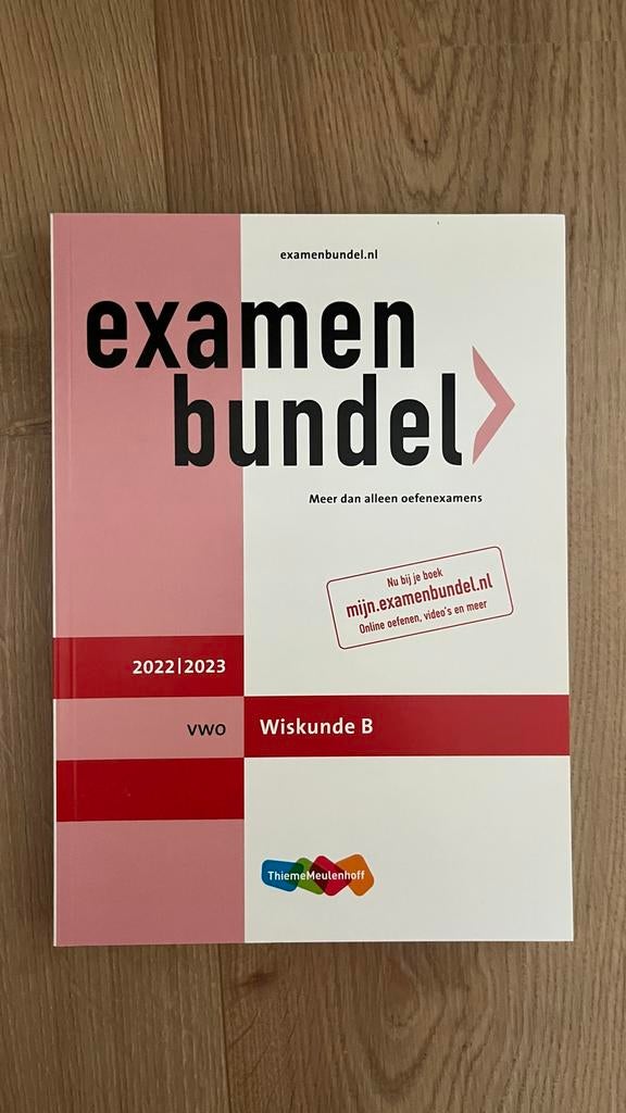 Examenbundel vwo Wiskunde B 2022/2023, Boeken, Schoolboeken, Ophalen of Verzenden, Zo goed als nieuw, VWO, Wiskunde B