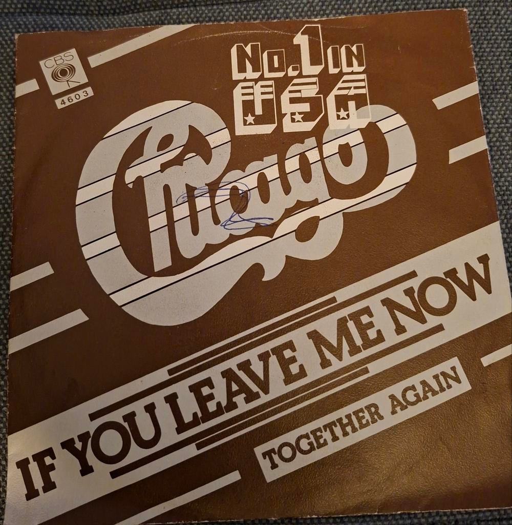Chicago - If You Leave Me Now / Together Again, Cd's en Dvd's, Vinyl Singles, Ophalen of Verzenden