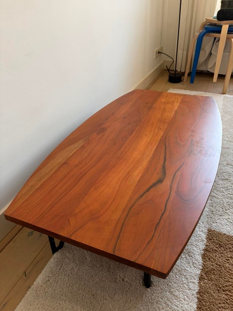 Tikamoon Salontafel acacia hout, Huis en Inrichting, Tafels | Salontafels, Ophalen, 100 tot 150 cm, 50 tot 100 cm, Zo goed als nieuw
