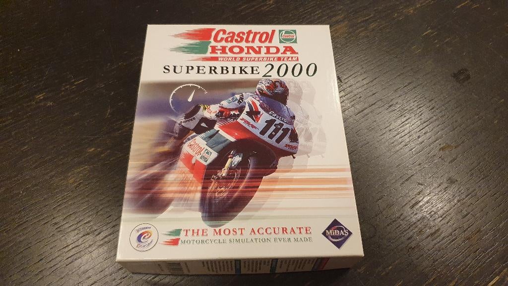 BIG BOX - Castrol Honda Superbike 2000 Midas PC Game CD-ROM, 1 speler, Racen en Vliegen, Ophalen of Verzenden, Zo goed als nieuw
