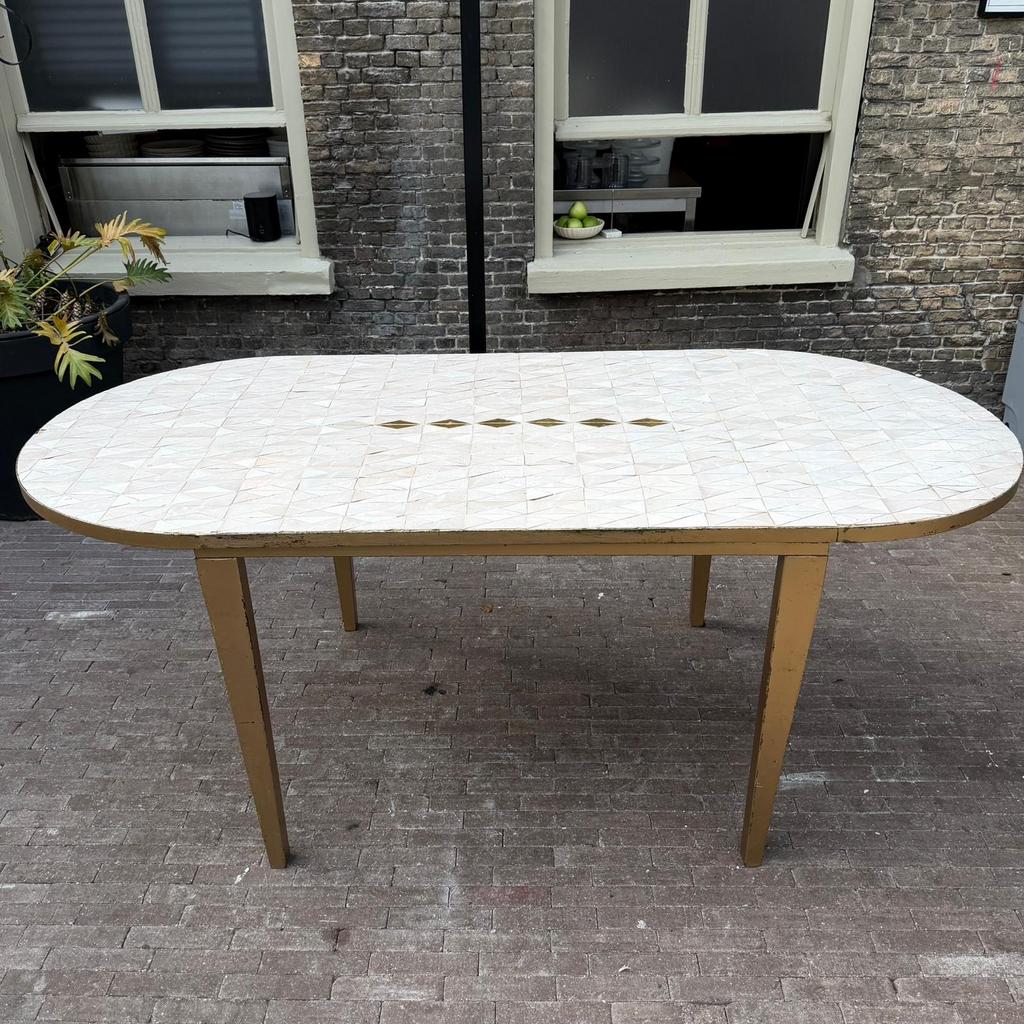 Marokkaanse mozaïek eettafel, Ophalen, Overige materialen, Gebruikt, 50 tot 100 cm