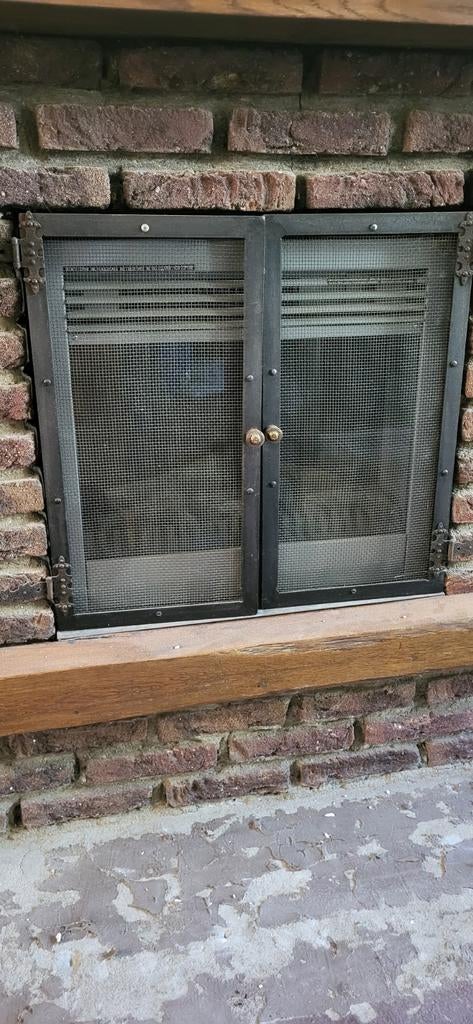 Vuurspatscherm voor openhaard, Huis en Inrichting, Ophalen, Gebruikt, Houthaard