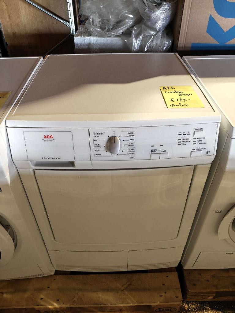 2de hands AEG droger, 6 tot 8 kg, Gebruikt, Niet ingevuld, Voorlader
