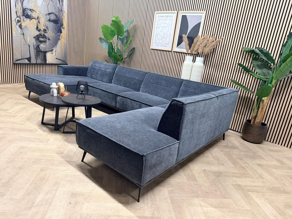 ZGAN Het Anker Stratos U-Bank / Hoekbank - Antraciet - 347, -, -, Hoekbank, 300 cm of meer