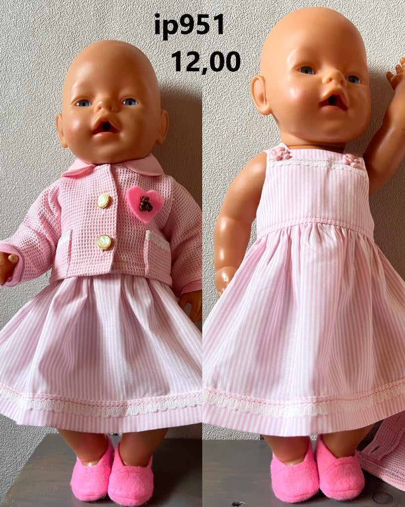Poppenkleertjes baby born. Set. Opbrengst KiKa., Ophalen, Nieuw, Babypop