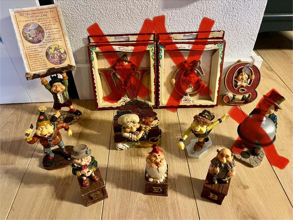 Unieke Efteling Laven Beeldjes & Deurletters Collectie, Verzamelen, Efteling, Ophalen of Verzenden, Gebruikt