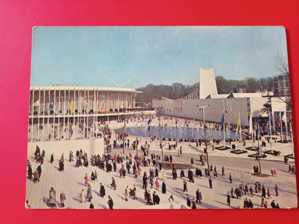Wereldtentoonstelling 1958, paviljoenen van USA, Ophalen of Verzenden, 1940 tot 1960, Ongelopen, Antwerpen