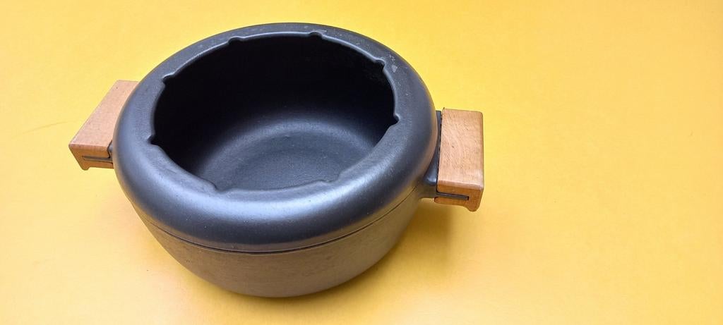 Staub kookpan/fonduepan gietijzer zwart 2 liter, Kookpan of Snelkookpan, Gietijzer, Ophalen of Verzenden, Zo goed als nieuw