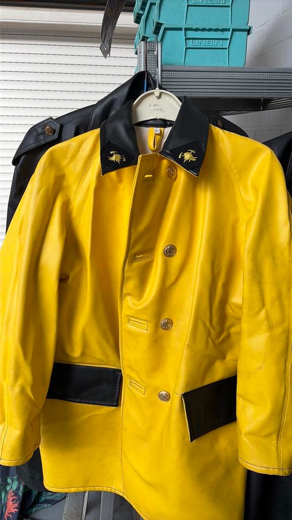 Jeugd brandweer jas, Caravans en Kamperen, Regenkleding, Ophalen of Verzenden, Gebruikt, Regenjas
