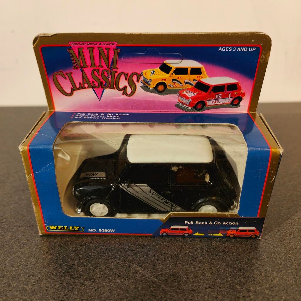 Welly Mini Classics Mini Cooper Modelauto Zwart, Ophalen of Verzenden, Nieuw, Auto, Overige merken