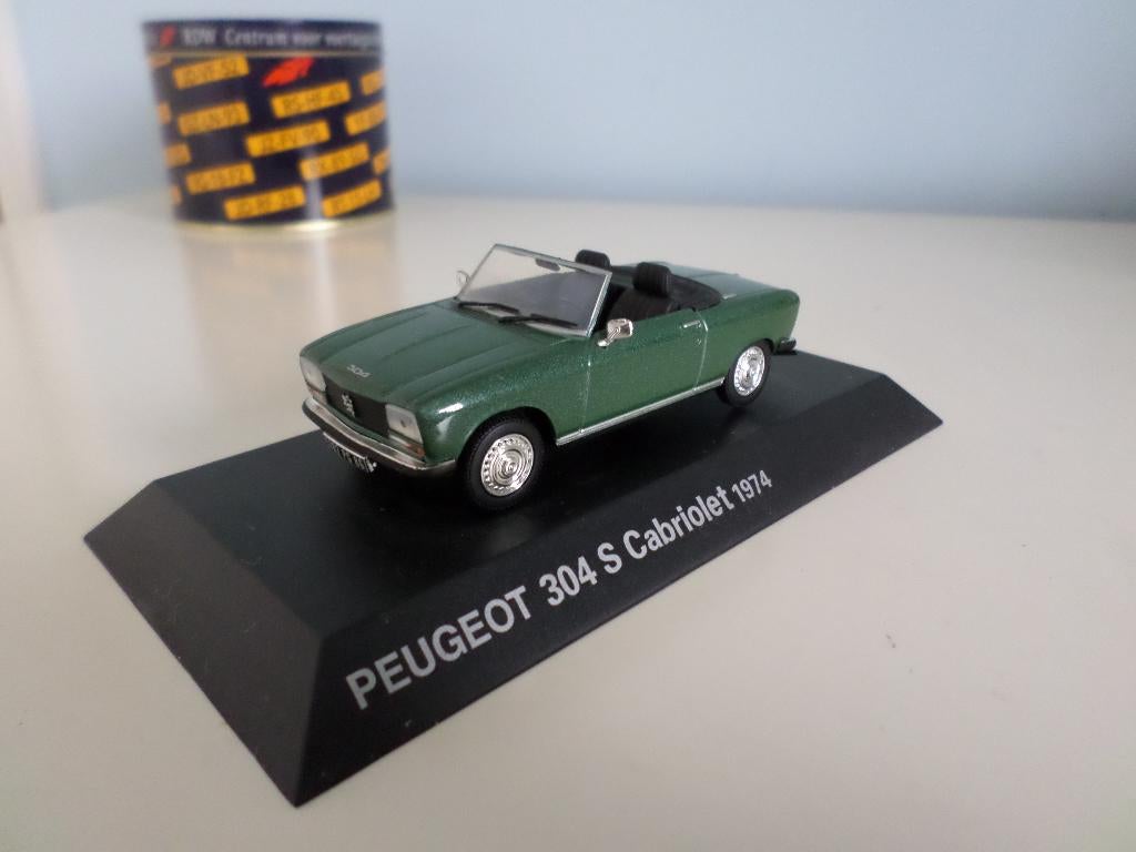 PEUGEOT 304 Cabriolet S uitvoering van 1974  VERKOCHT, Hobby en Vrije tijd, Modelauto's | 1:43, Ophalen of Verzenden, Nieuw, Auto