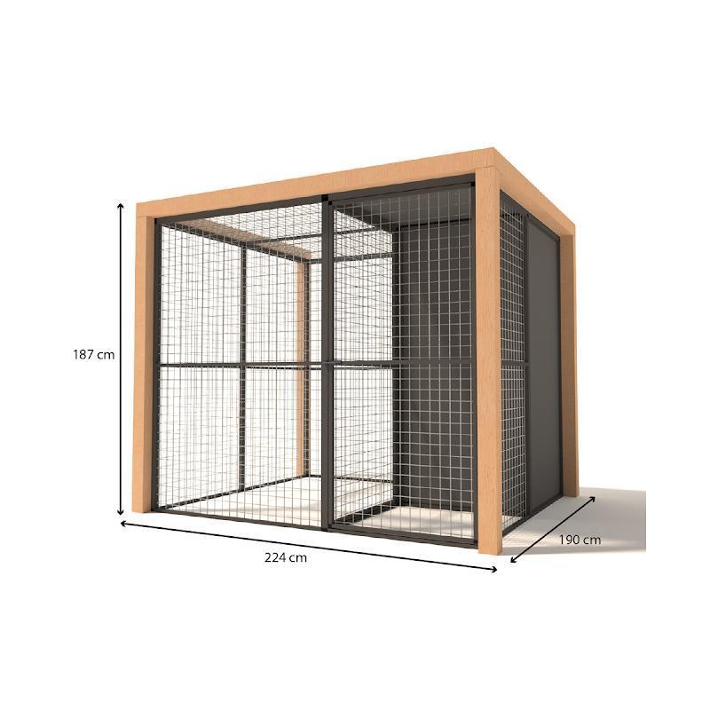 Voliere aluminium Noor | model 2, Dieren en Toebehoren, Vogels | Hokken en Kooien, Nieuw, Volière, Aluminium, Ophalen of Verzenden