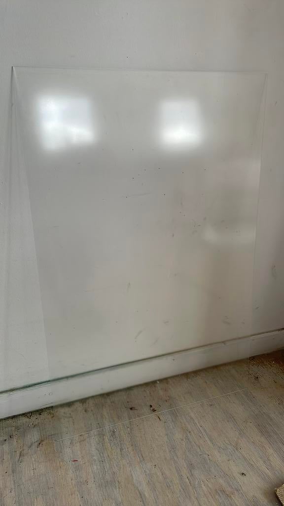 Glasplaat 2 mm ontspiegelt posterglas ca. 49x75cm, Ophalen