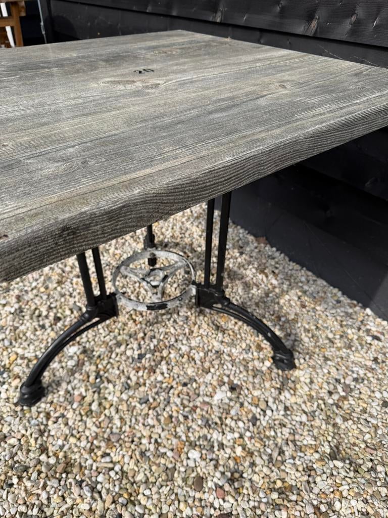 Partij Terrastafels Vierkant, Horeca, Vintage, 25 stuks, Tuin en Terras, Tuintafels, Ophalen, Gebruikt, Vierkant, Metaal