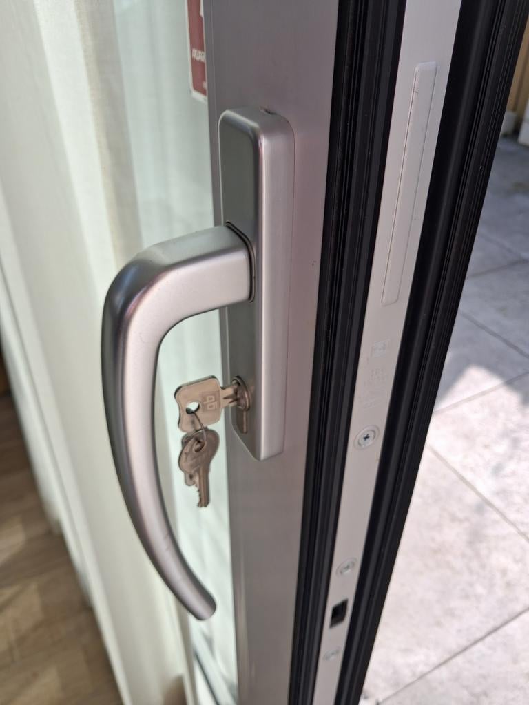 Beslag voor hef/schuifpui met halve cilinder, Doe-het-zelf en Verbouw, Hang- en Sluitwerk, Ophalen, Overige materialen, Slot