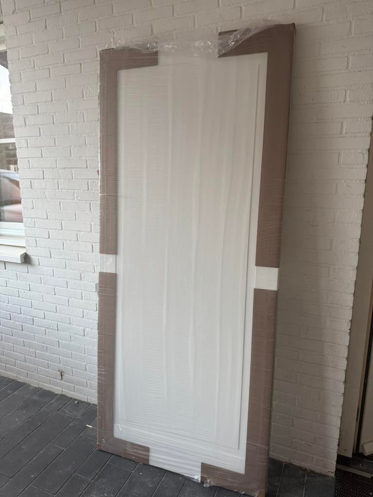 Binnendeur stomp 93 x 211.5 cm wit, Ophalen, Zo goed als nieuw, Binnendeur, 200 tot 215 cm