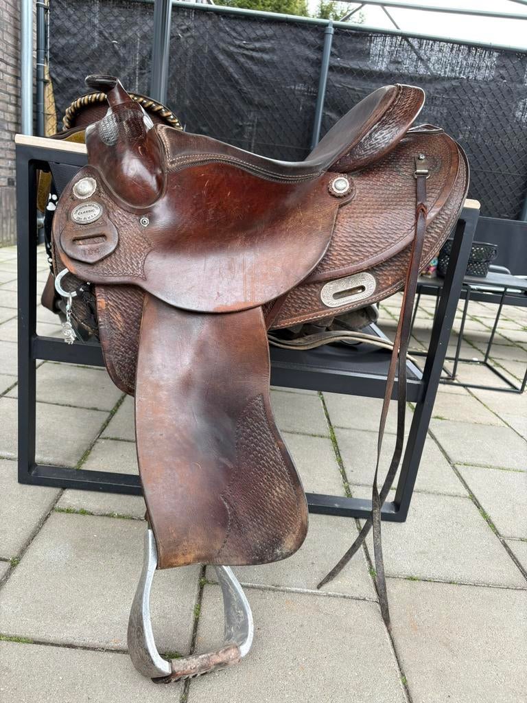 Continental westernzadel, Dieren en Toebehoren, Paarden en Pony's | Zadels, Ophalen of Verzenden, Zo goed als nieuw, Western