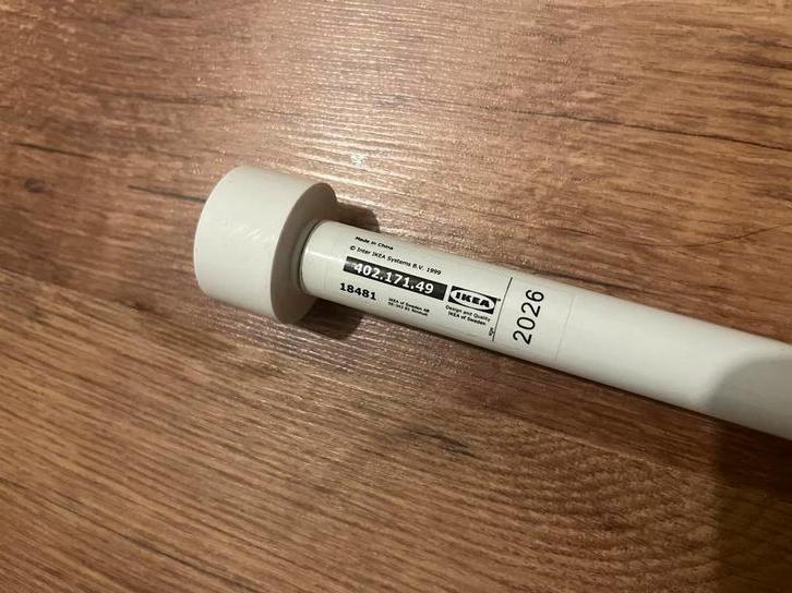 IKEA Racka Gordijnroede / Gordijnrail Wit - 210-385 cm, Ophalen, Zo goed als nieuw, Wit, 200 cm of meer