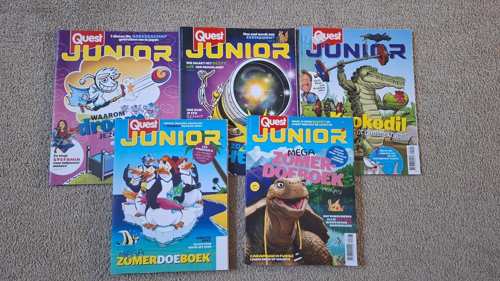 Quest Junior tijdschriften en zomerdoeboeken, Ophalen of Verzenden, Zo goed als nieuw, Wetenschap en Natuur