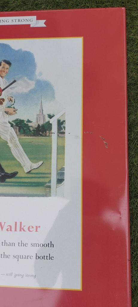 Vintage Johnnie Walker Reclamebord - Still Going Strong, Ophalen of Verzenden, Gebruikt, Reclamebord