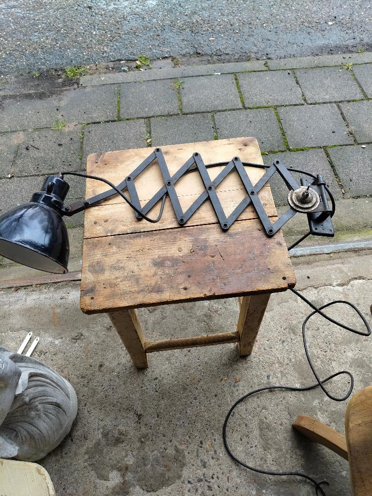 vintage schaarlamp DRGM markering, Antiek en Kunst, Ophalen