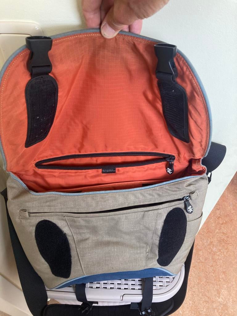Crumpler Roll-o-notes Messenger Bag met Laptopvak, Ophalen of Verzenden, Gebruikt, Blauw, Overige merken