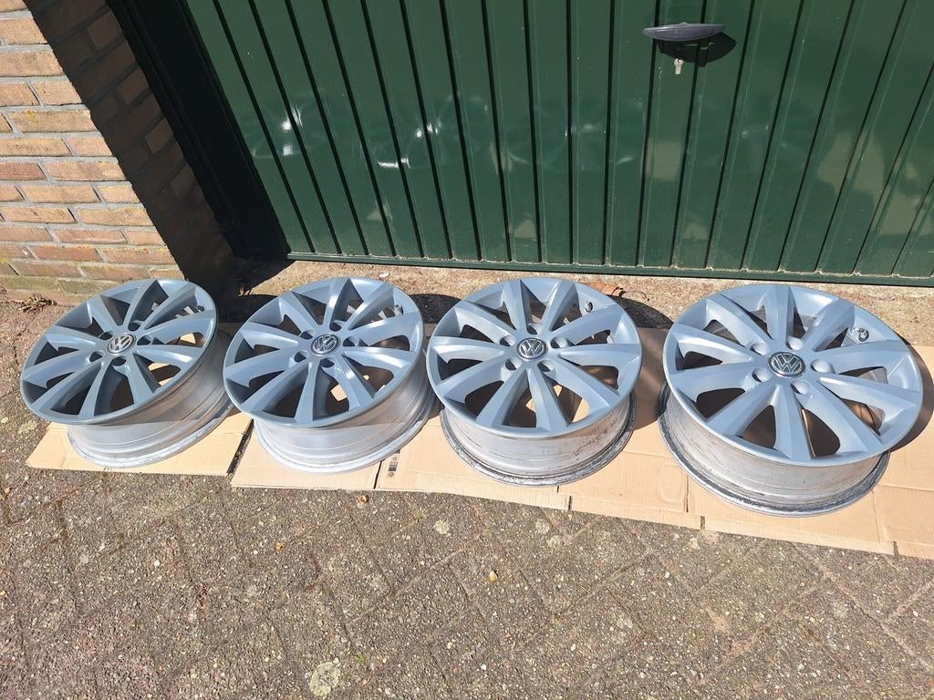 Set van 4 gebruikte velgen 16 inch Volkswagen, Auto-onderdelen, Banden en Velgen, Ophalen, Gebruikt, Velg(en), 16 inch