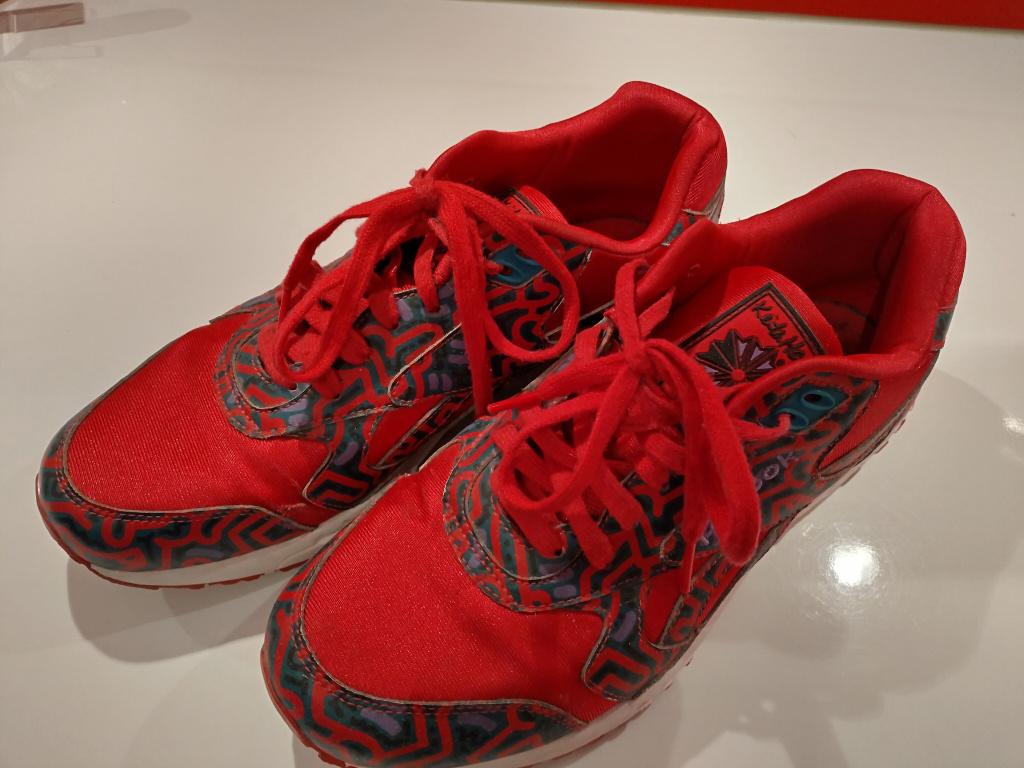 Keith Haring X Reebok sneakers cyclaam maat 9 US 8 UK, 42 EU, Kleding | Heren, Overige kleuren, Ophalen of Verzenden, Reebok, Sneakers of Gympen