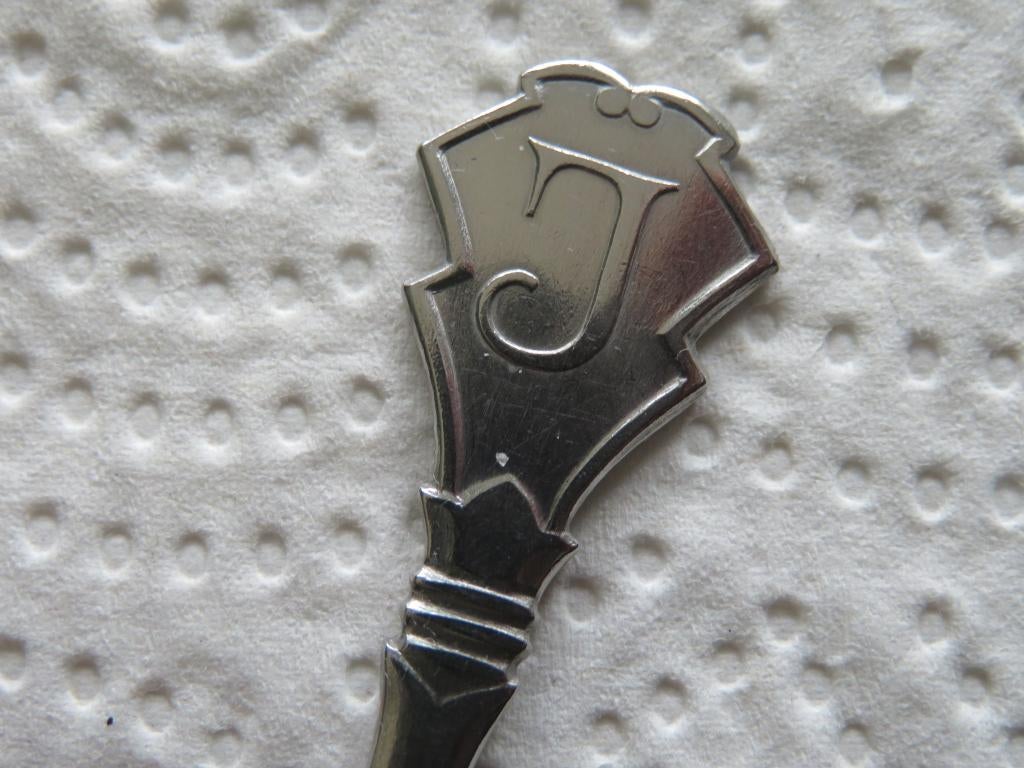 Gero Zilmeta Lepeltje Letter J, Verzenden, Zo goed als nieuw, Overige materialen, Bestek