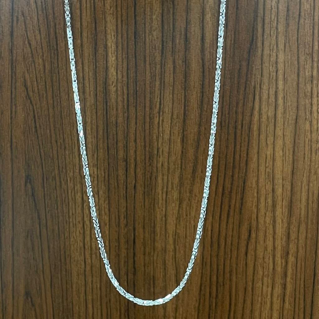 Zilveren koningsketting, Sieraden, Tassen en Uiterlijk, Kettingen, Ophalen of Verzenden, Nieuw, Zilver, Zilver