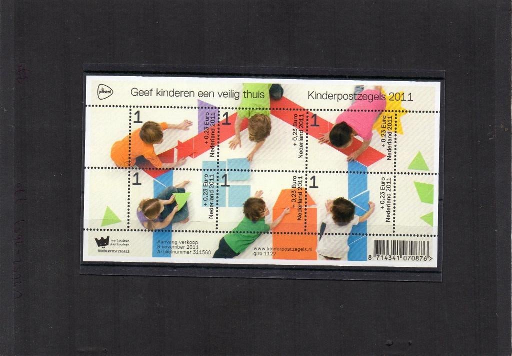 NVPH 2886 Postfris Kinderzegels 2011, Ophalen of Verzenden, Na 1940, Postfris