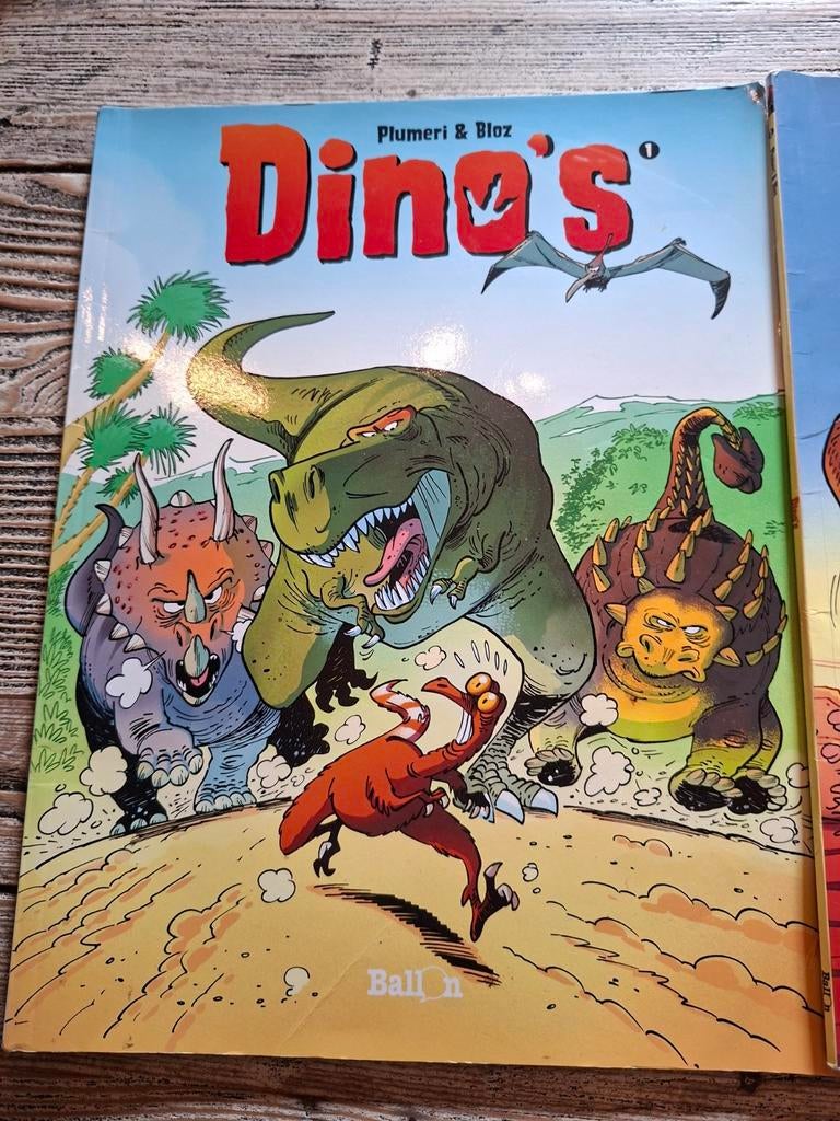 Dino's stripboeken deel 1 t/m 3 - 1e druk, Complete serie of reeks, Ophalen of Verzenden, Gelezen