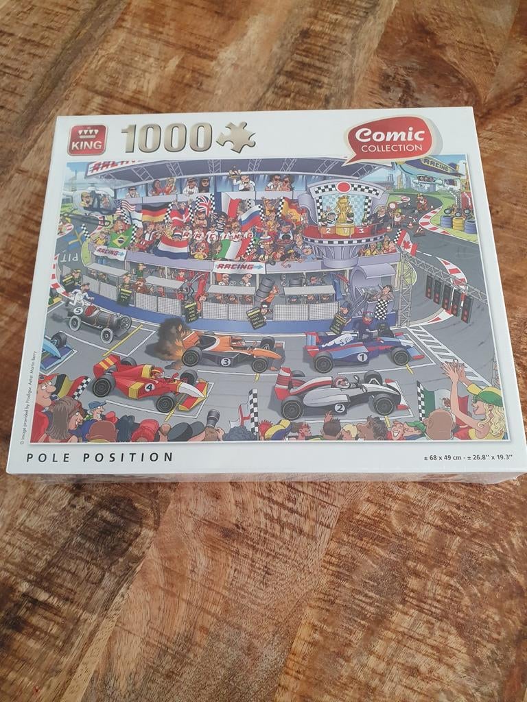 Puzzel King Comic Collection Pole Position 1000 stukjes, Ophalen, 500 t/m 1500 stukjes, Nieuw, Legpuzzel